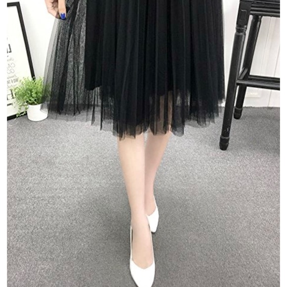 Tulle skirt layered soft Black net tutu - Picture 5 of 6